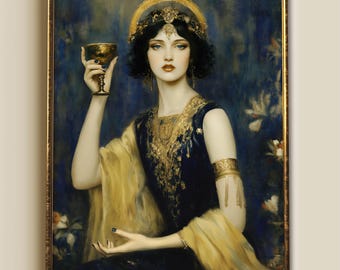 Circe the Enchantress – Goddess Art Print | Greek Mythology | Art Nouveau Divine Feminine Witch of Aiaia