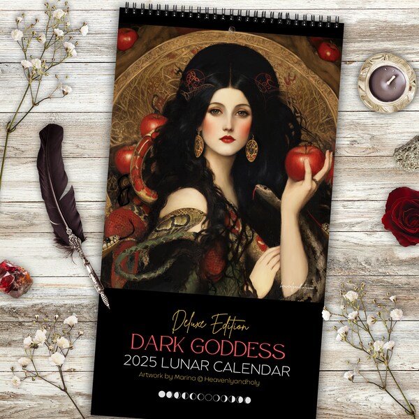 Dark Goddess Calendar 2025 Etsy