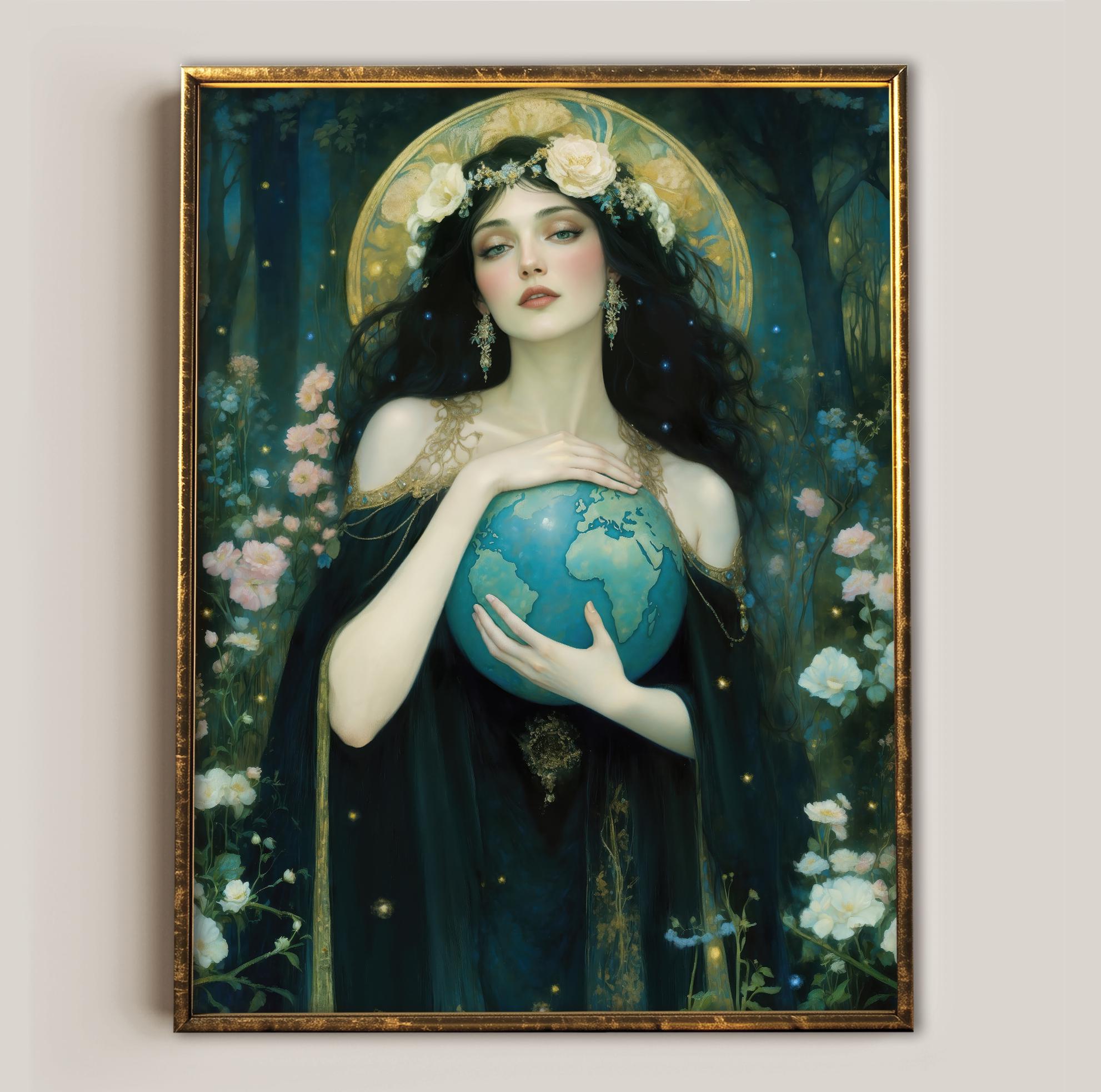 Greek goddess gaia wall art - Etsy België, image size:1982x1966
