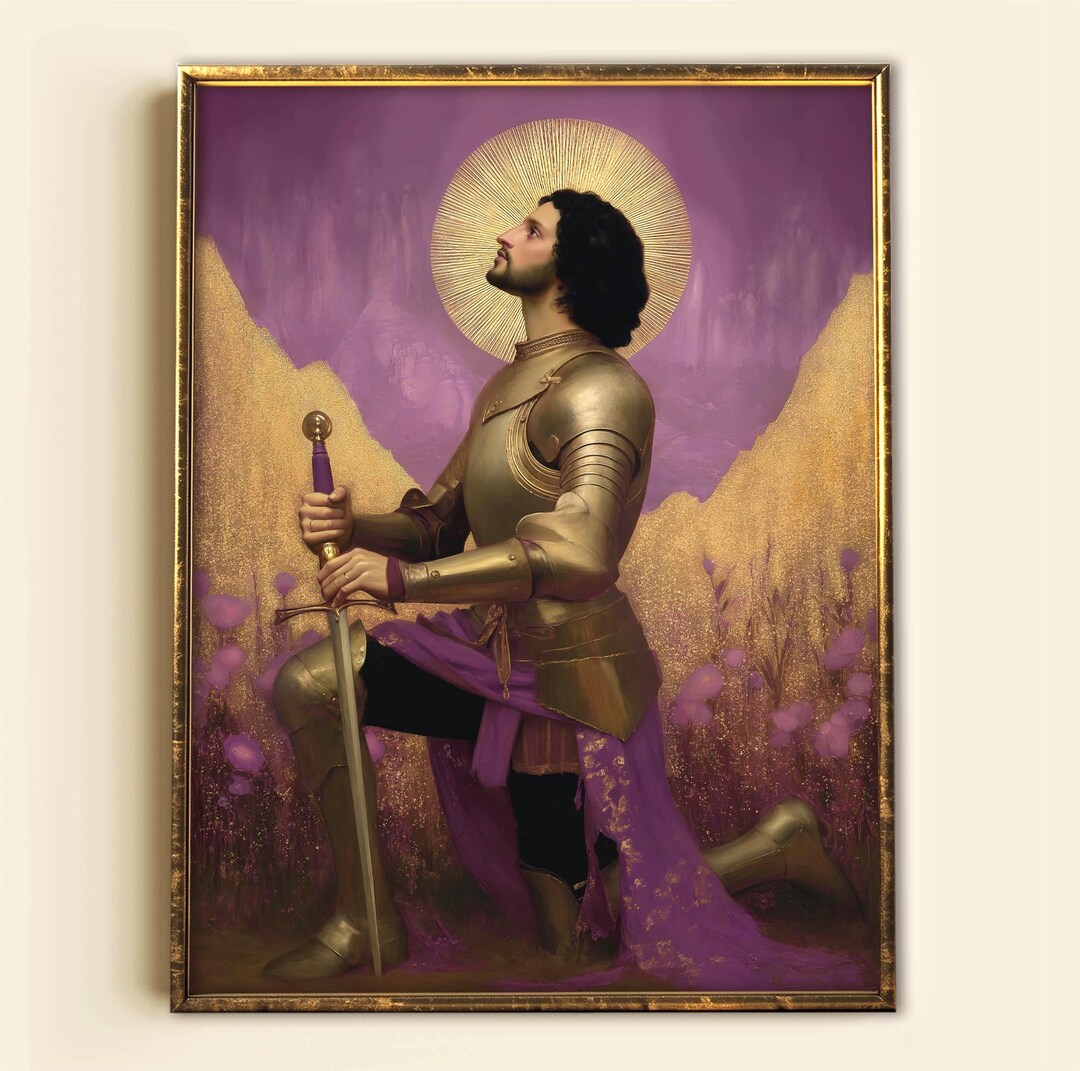 St. Ignatius of Loyola Print, Catholic Warrior Saint Wall Art ...