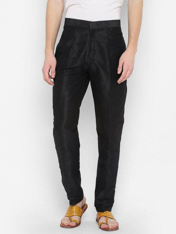 Mens raw silk pants Clearance
