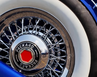 Details Packard Standard Eight-reservewiel uit 1931: