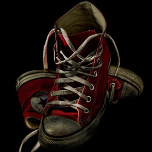 Red Converse Chuck Taylor All-Star Sneakers | Photo Digital Download | Wall Art