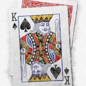 King of Spades | Photo Digital Download | Wall Art | Photo Sketch