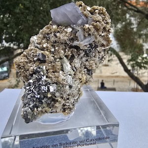 purple apatite from Panasqueira mine