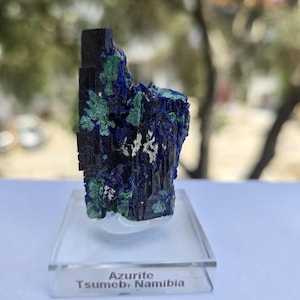 Azurite crystal from Tsumeb, Namibia