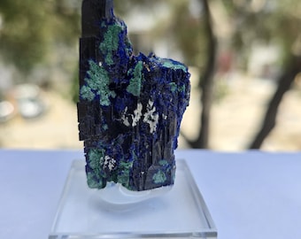 テナンタイト psm アズライトのセルサイト、ツメブ鉱山、ナミビア