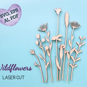Wildflowers svg, Leaves svg, Wildflower meadow, Floral svg, Branch svg, Mothers day svg, Wildflowers bouquet, Grass svg R79