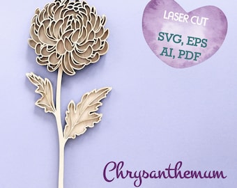 菊 svg レーザーカットファイル 植物の杭 花 svg 菊レーザーカット 植物 svg レーザーカットの花 花柄 svg R66