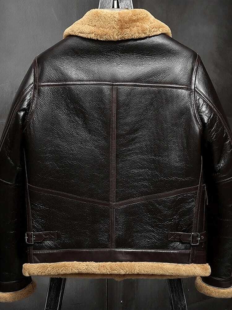 Men RAF Aviator Flying Real Sheepskin Leather Jacket With - Etsy UK