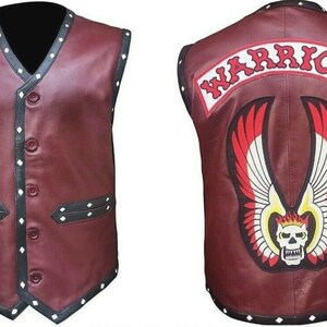 The Warriors Leather Vest Jacket:  An eye Catching  Outfit from the Movie The Warriors now available in sto…