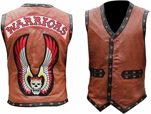 Michael Beak The Warriors Movie Leather Vest - The Movie Fashion