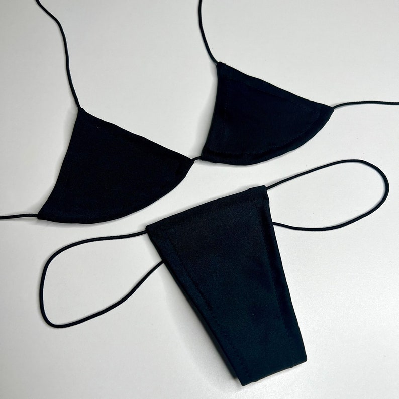 Basic TIEABLE Extreme Microkini Exotic Dancewear String Etsy