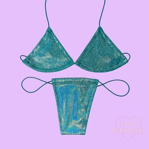 Holographic Sparkle Microkini | Exotic Dancewear