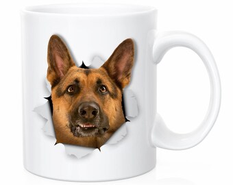 Dog | Cup | Microwave Dishwasher Safe Coffee Tea Mug | German Shepard