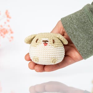 Patron de chien au crochet PDF, Patron de chiot Amigurumi facile pour débutants, Crochet de peluche pour chien mignon, Peluche chien, Patron de jouet au crochet