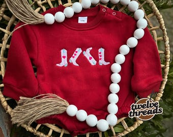 Valentine’s Day cowgirl boots embroidered, country heart boots, pink hearted white cowgirl boots, cowboy boots, holiday, love, kids v-day