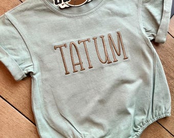 Personalized Bubble Romper - custom name - baby romper - personalized name - kids bubble - bubble romper - embroidered romper - embroidery