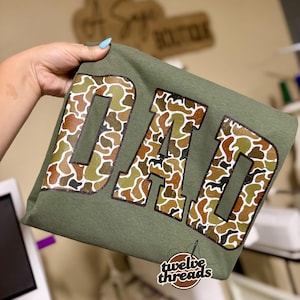 Camo dad t shirt, Father’s Day gift idea, camo dad dtf design, comfort colors tank top, Gildan sweatshirt, dad, dad tee, shirts image 1