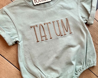 Personalized Bubble Romper - custom name - baby romper - personalized name - kids bubble - bubble romper - embroidered romper - embroidery