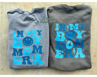 In my boy mom era - boy mom - mom life - eras tour - trendy mom life saying - boys - kids - sahm - mama t shirt - mama sweatshirt - mom