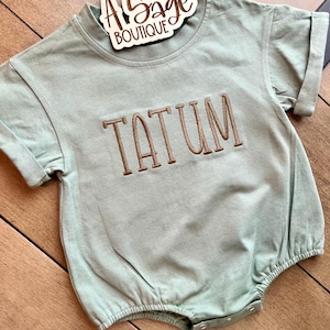 Personalized Bubble Romper - custom name - baby romper - personalized name - kids bubble - bubble romper - embroidered romper - embroidery