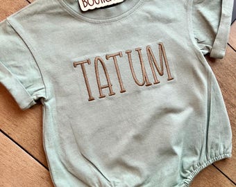 Personalized Bubble Romper - custom name - baby romper - personalized name - kids bubble - bubble romper - embroidered romper - embroidery