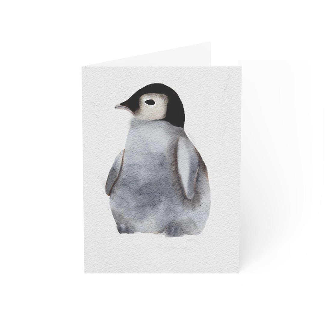 Cute Penguin Greeting Cards Set Perfect for Birthdays, Thank You