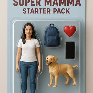 Regalo festa della mamma personalizzabile action figure Personalisable Mother's Day gift action figure