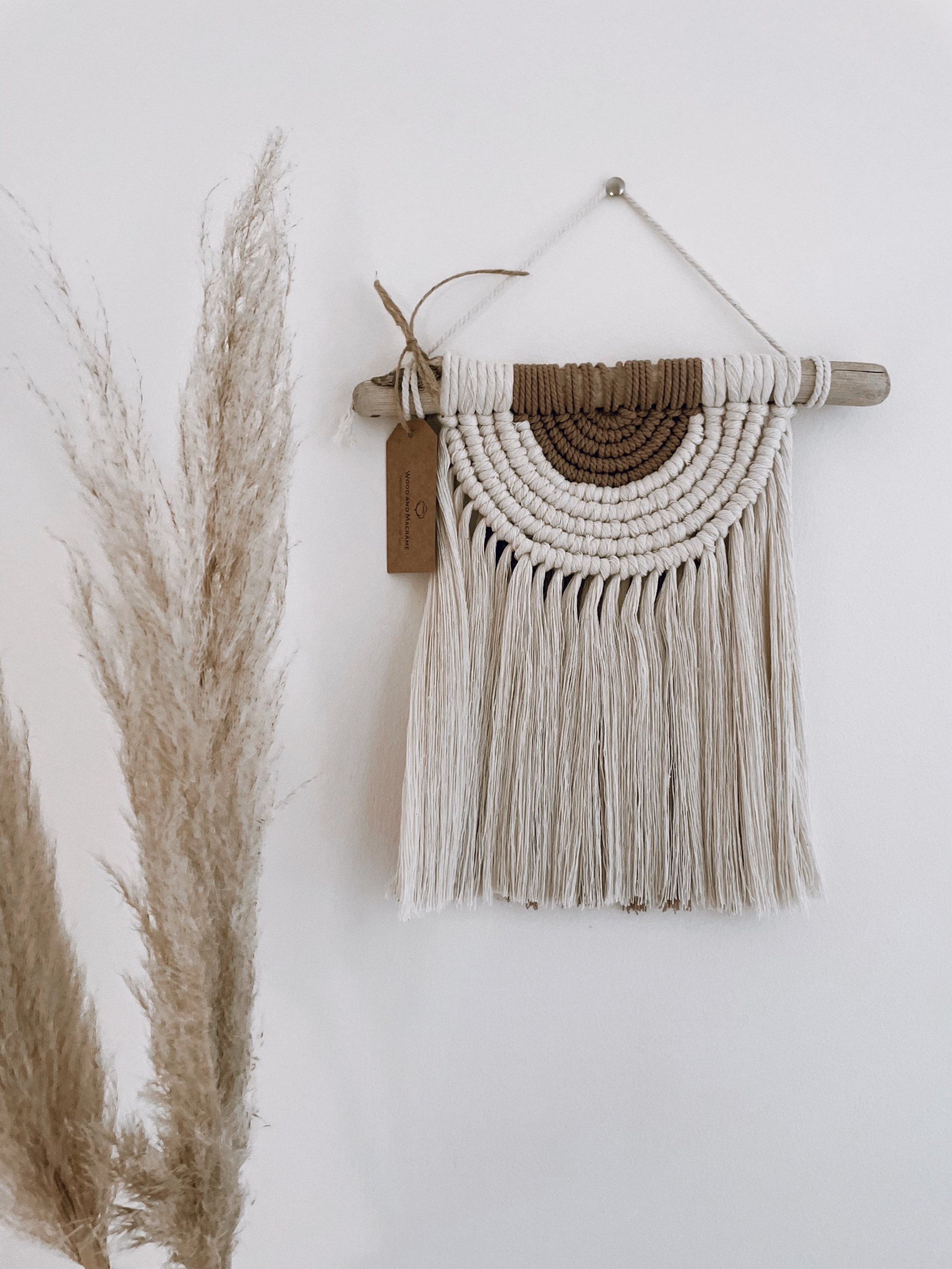 Décoration Murale en Macramé, Modèle Malo