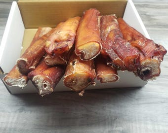 6" Extra Thick Bully Sticks from Grass fed, free-range hormone-free beef, Natural dog chews bully sticks