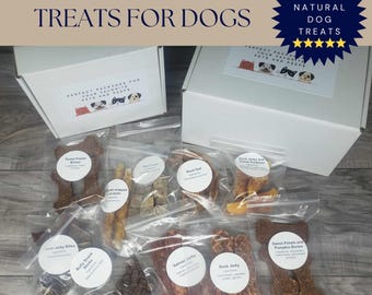 Custom dog charcuterie treat box, Barkuterie dog treat sampler box, freeze dried and dehydrated single ingredient treats for dogs
