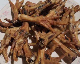 Dehydrated Chicken Feet Dog Treats All Natural Crunchy Chews, Dehydrated chicken feet for dogs, Single ingredient dog treats