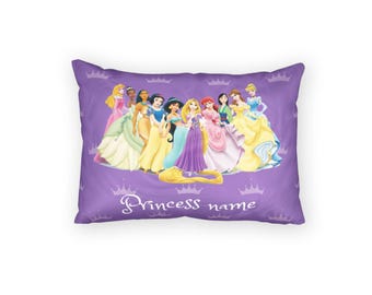 Personalized princess Pillow Sham, Princess pillow case sham, Custom name fairy tale princess pillow sham
