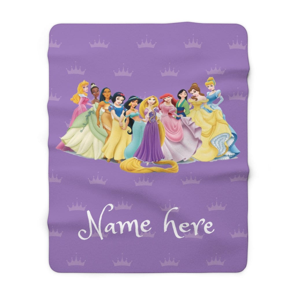 Personalized Princess Blanket Princess Baby Blanket Custom Etsy