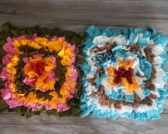 Rainbow Snuffle Mat dog, Snuffle ball for Dog Guinea pig rabbit, snuffle mat for rabbit dog Foraging Enrichment Nose Work Toy, Slow Feeder,