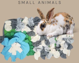 Guinea Pig Rabbit Bunnies Flower Snuffle Mat or Snuffle ball, Dog Guinea pig rabbit cat snuffle mat Foraging Enrichment Nose Work Toy