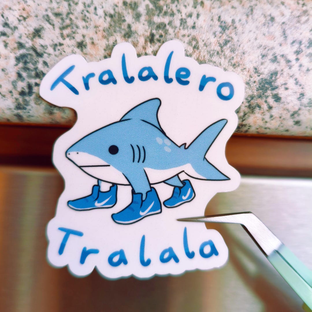 Tralalero Tralala | Stickers | Shark | Memes | Brain Red - Etsy