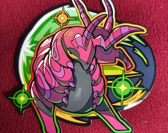 Enorme escolípedo, oruga, insecto | Pegatinas | vinilo