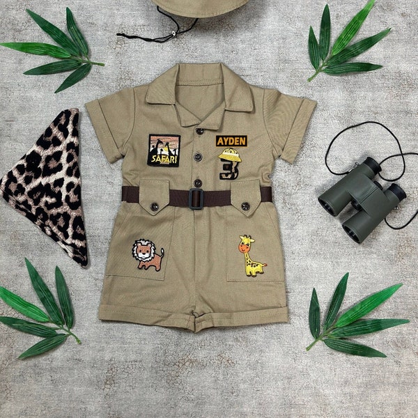 Safari Explorer New Style  Fancy Safari Costume Kids Safari Guide Safari Explorer Safari Adventure Concept Photo Props Christmas halloween