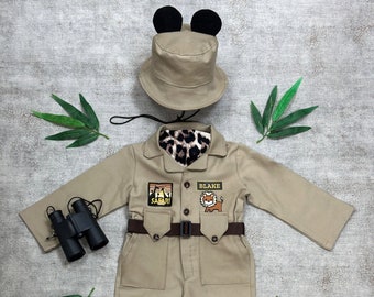 All Long Mickey inspired Fancy Safari Costume for Adventurer Kids - Mickey inspired Safari Guide Safari Explorer Safari Adventure christmas