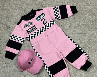 Pink Racing Suit Custom Personalized Unisex Racing Suit for Birthday Gift  Photoshoot Props halloween gifts christmas