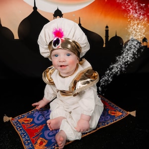 Kids Boys Genie Vest Costume Arabian Prince Cosplay Dress Up Costumes  Waistcoat for Children Halloween Carnival Party Clothes