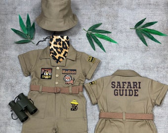 New Style Safari Outfit Fancy Safari Costume Kids Safari Guide Safari Explorer Safari Adventure Concept Photo Props Christmas halloween