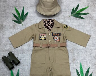 Long Sleeves and Trousers Fancy Safari Costume Adventurer Kids - Safari Guide Safari Explorer Safari Adventure Concept Photo Props