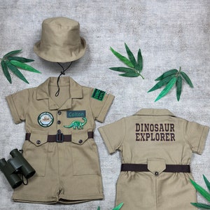 dinosaur concept safari outfit dinosaur explorer toddlers kids halloween summer