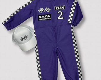 Two Fast Birthday Outfit, Custom Race Car Costume, Kids Racing Suit First Birthday
