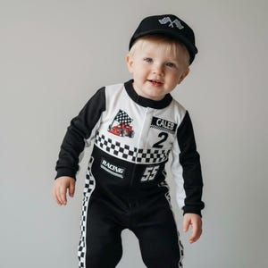Turbo Racer Toddler Costume - 2T Size, Jumpsuit With Muscle Torso & Arms, Includes Helmet, For Halloween & Dress-Up - View #11