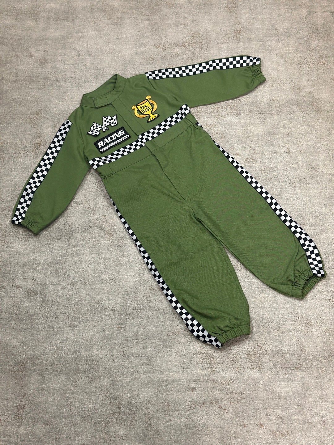 olive-green-race-car-suit-personalized-unisex-racing-suit-for-etsy