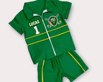 Personalized Golf Shirt for Kids - Toddler Golf Suit - Baby Golf Costume - Hole in One Birthday